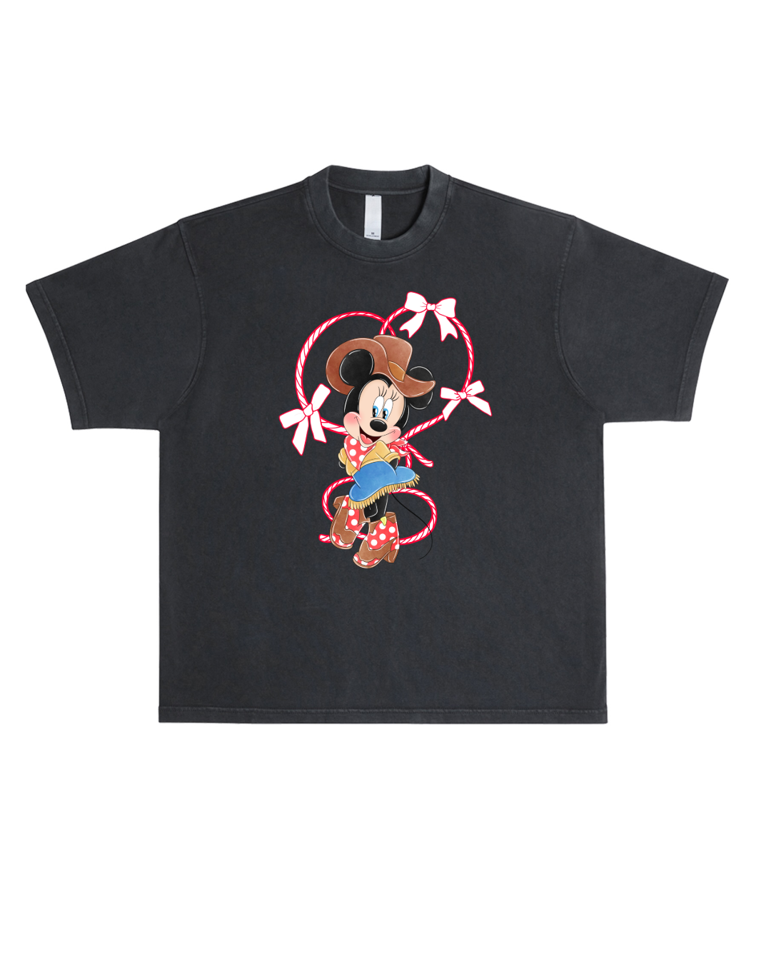 Western Bow Boxy Oversized Tee