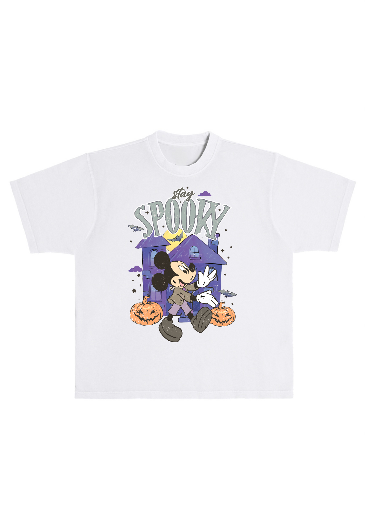 Spooky Mouse Boxy Oversized Tee