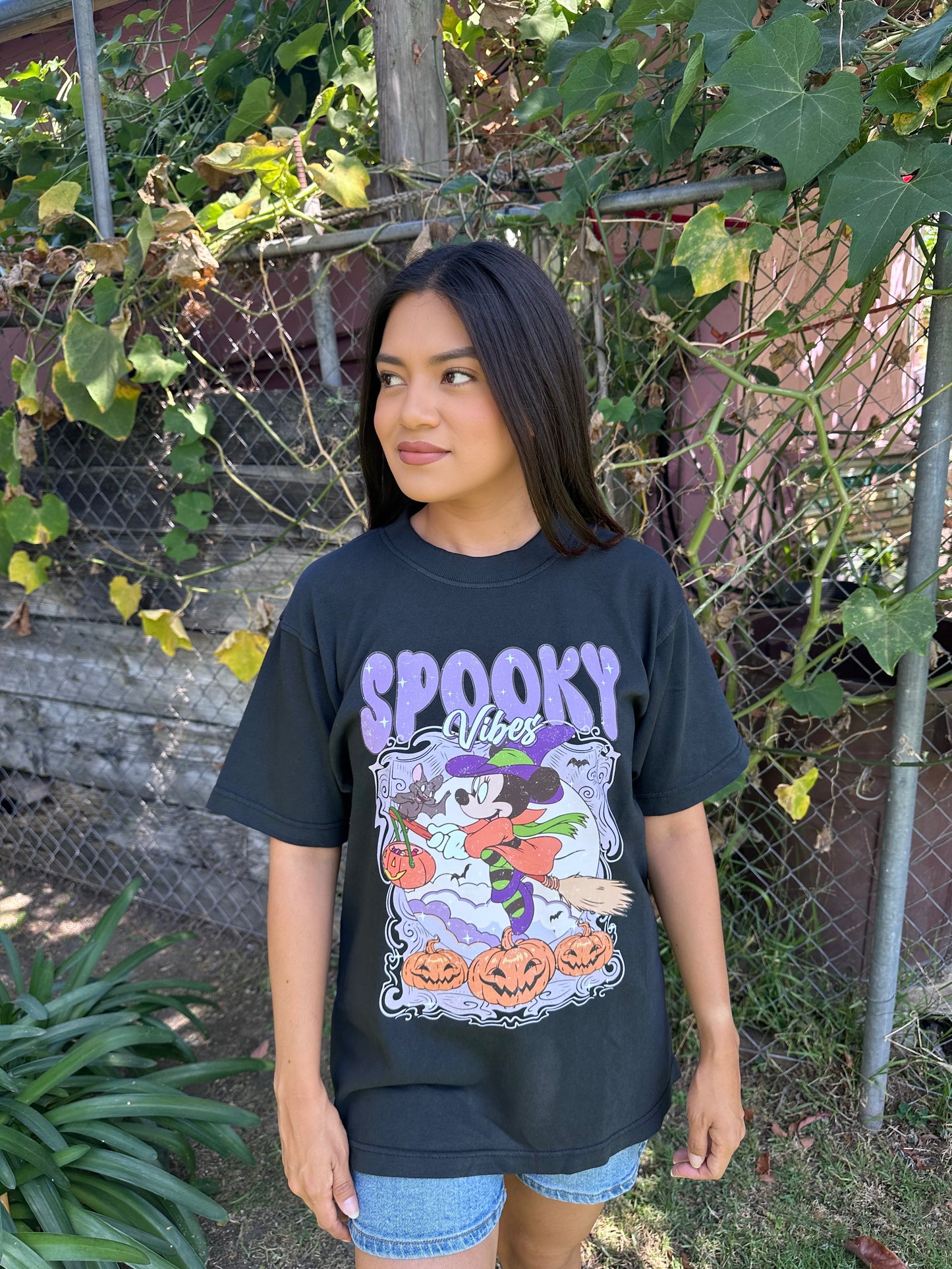 Spooky Minnie Boxy Oversized Tee