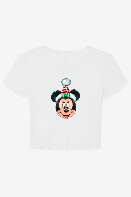 Holiday Girl Mouse Baby Tee