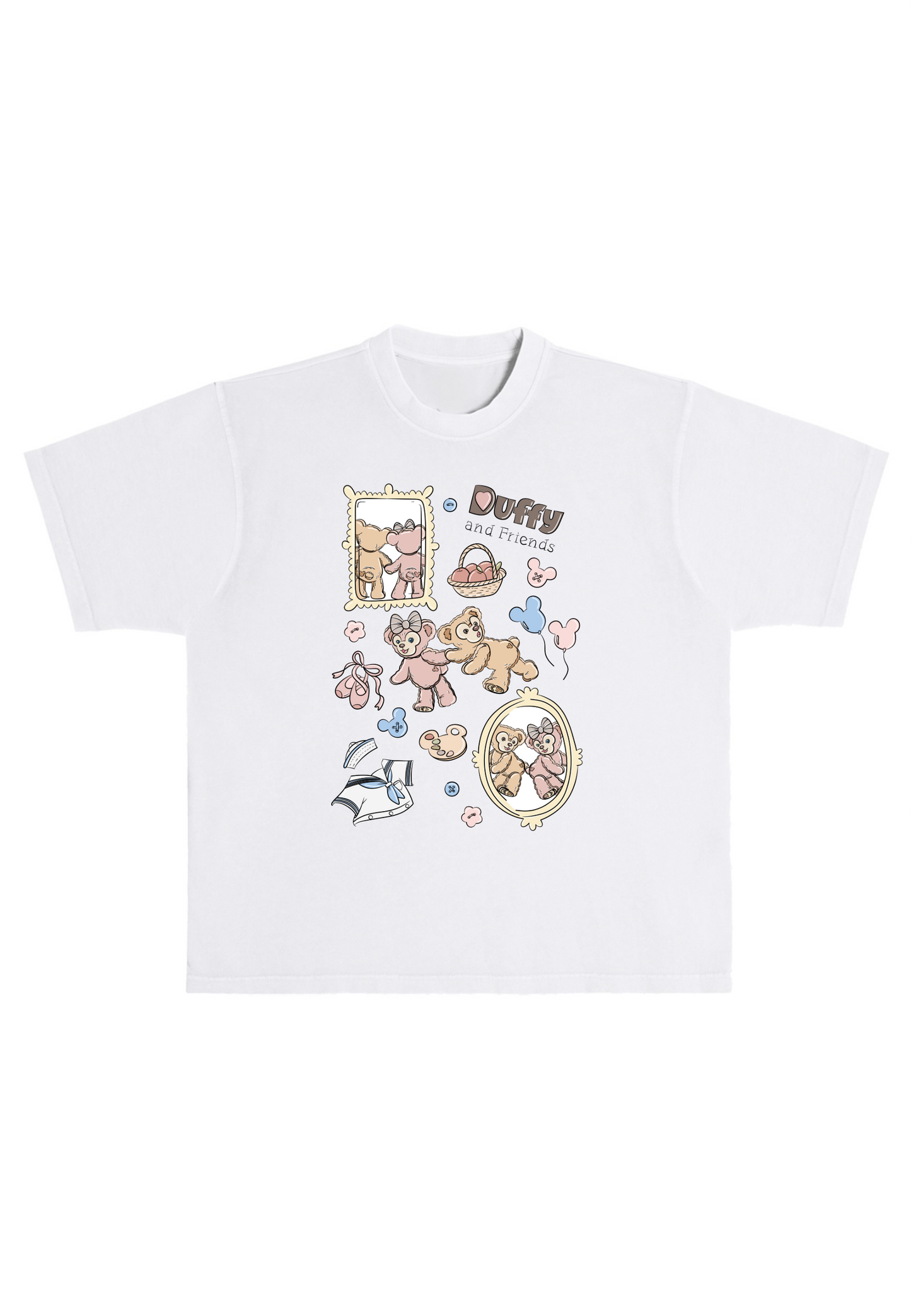 Brown Bear Oversized Boxy Tee