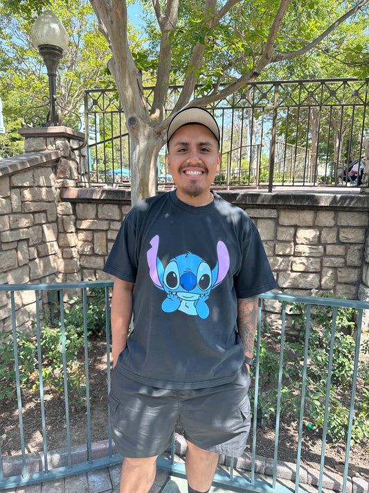 Blue Alien Oversized Boxy Tee