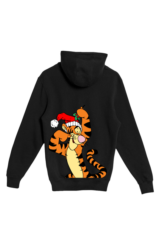 Holiday Tiger Zip Up Hoodie