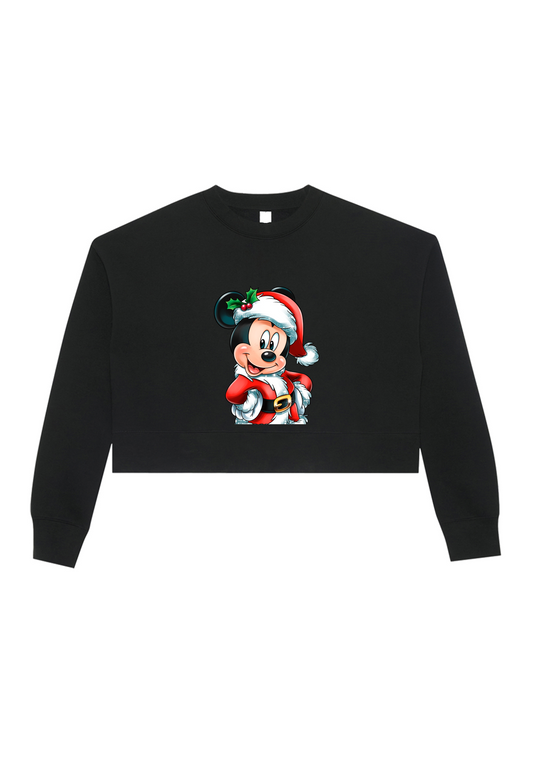 Holiday Mouse Crop Crewneck