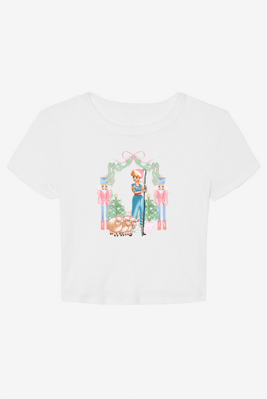 Pink Christmas Baby Tee