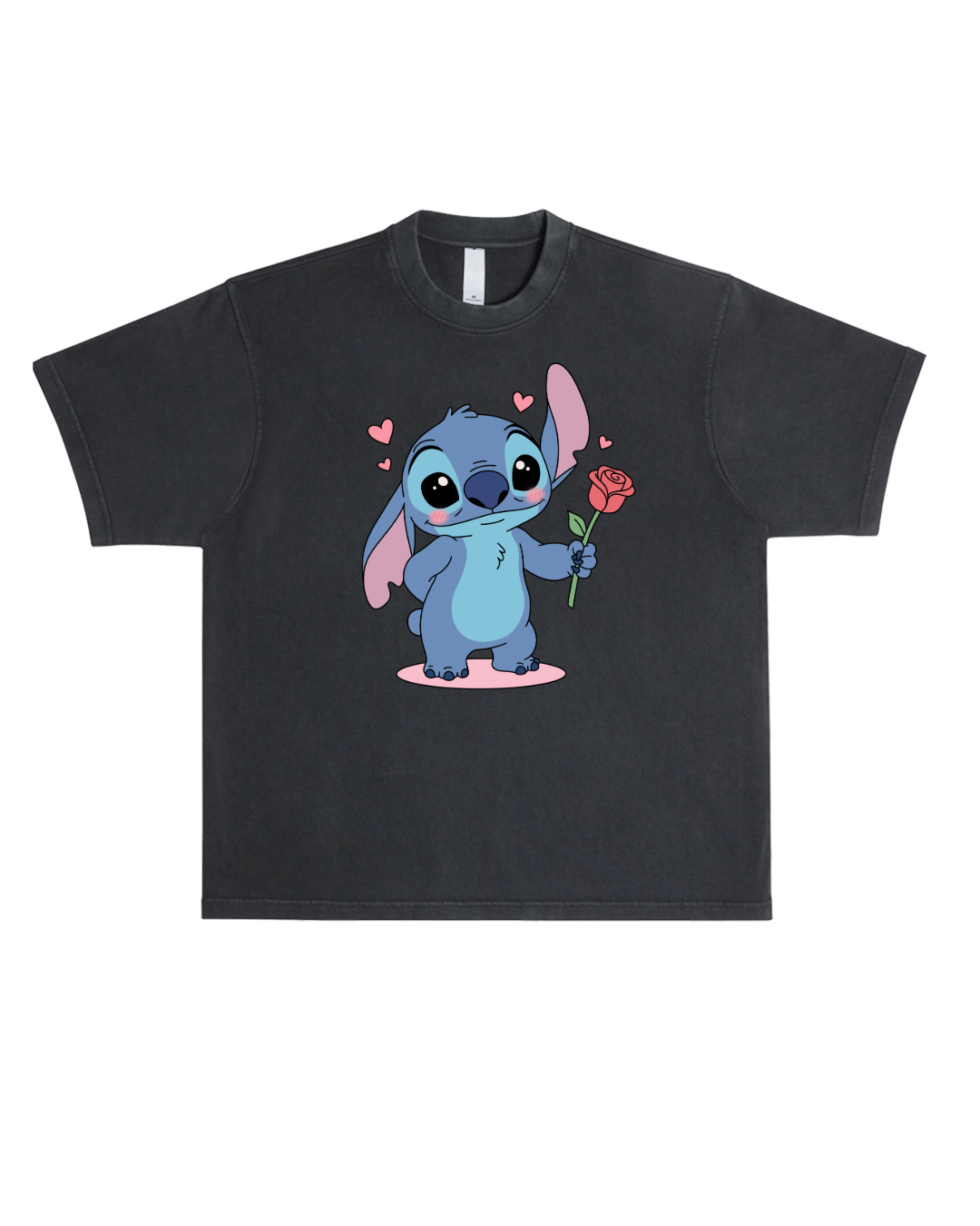 Blue Alien Love Boxy Oversized Tee