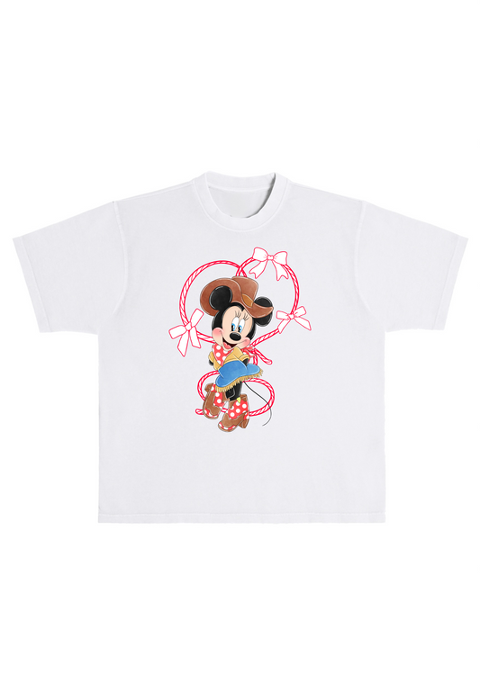 Western Bow Boxy Oversized Tee