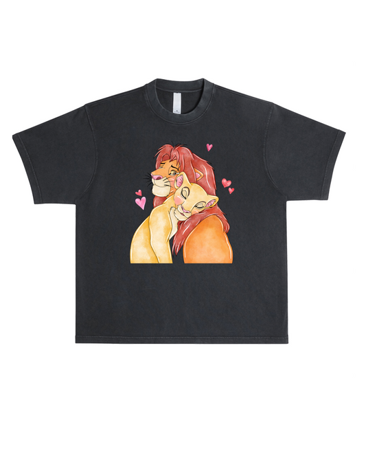 Lion Love Boxy Oversized Tee