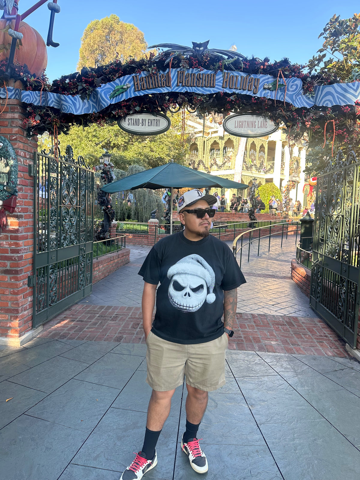 Holiday Skeleton Boxy Oversized Tee