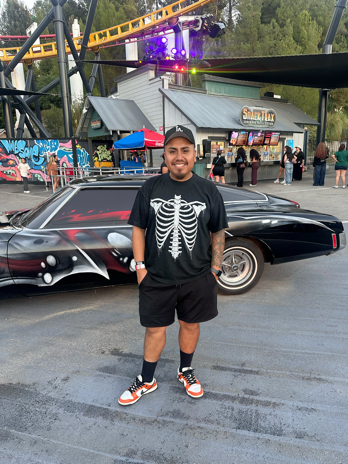 Skeleton Boxy Oversized Tee