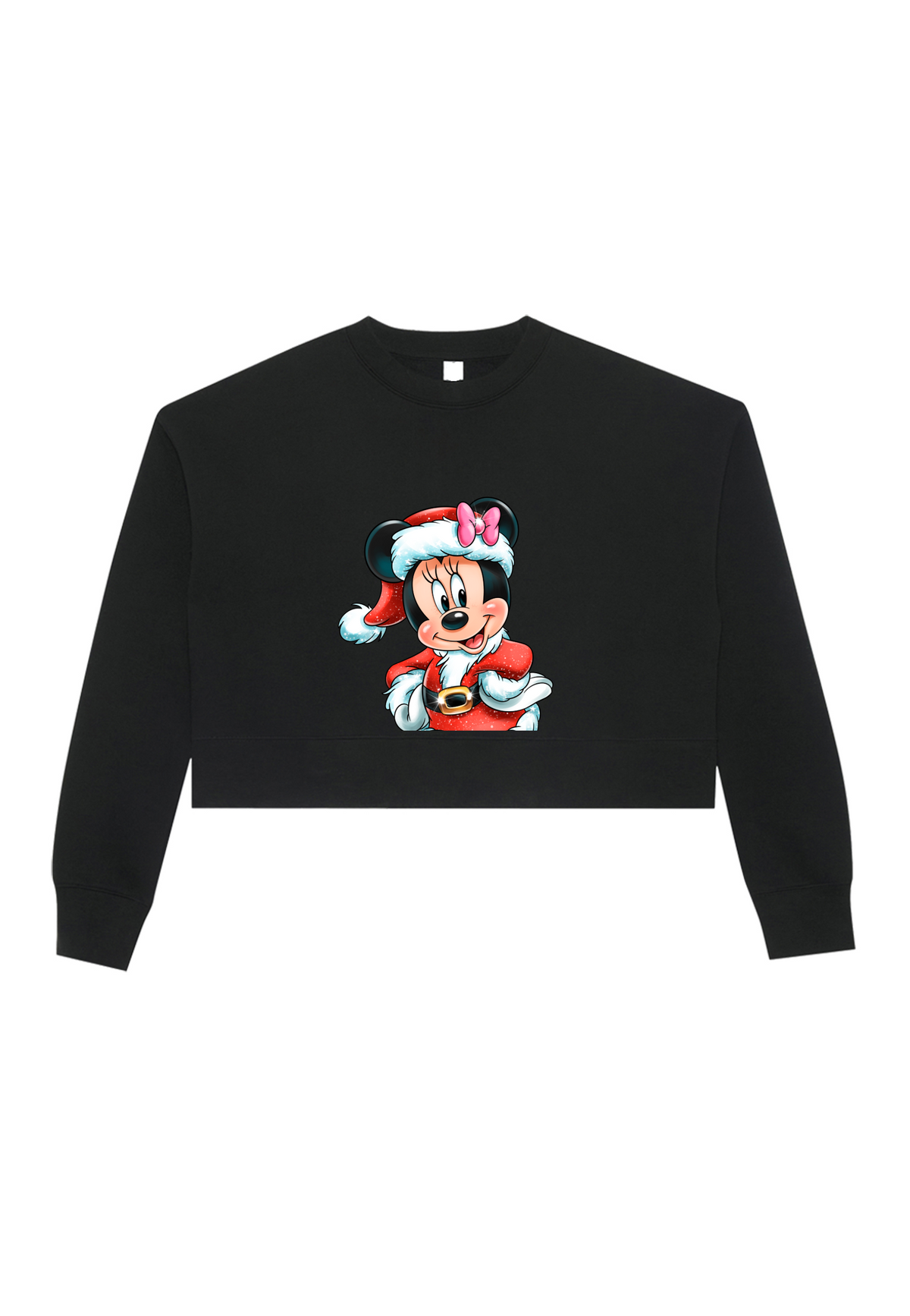 Holiday Minnie Crop Crewneck