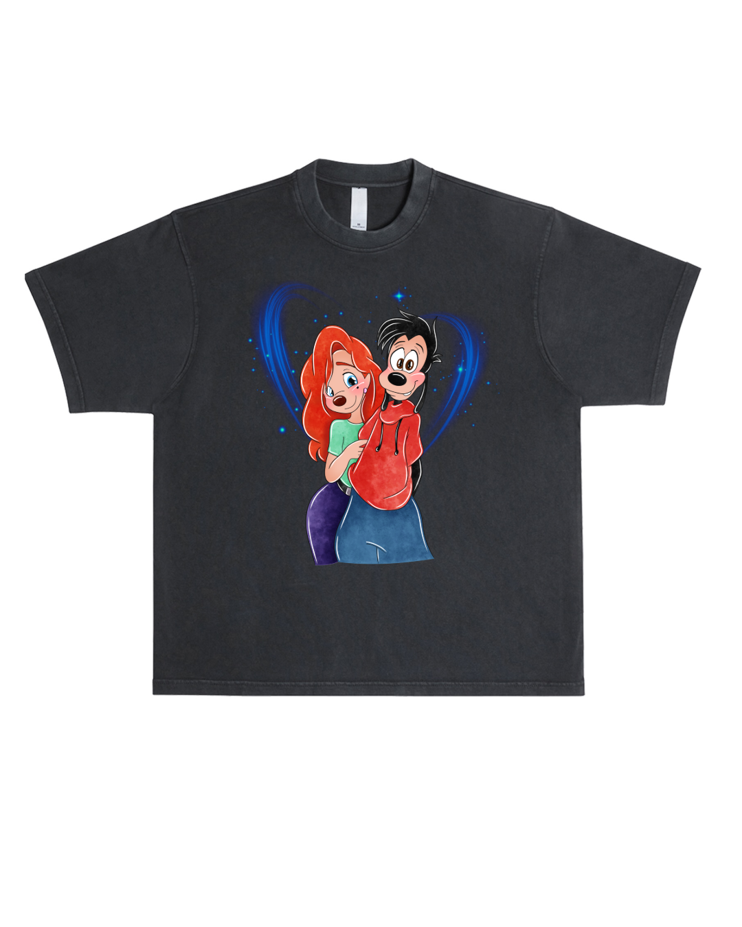 Blue Romance Boxy Oversized Tee