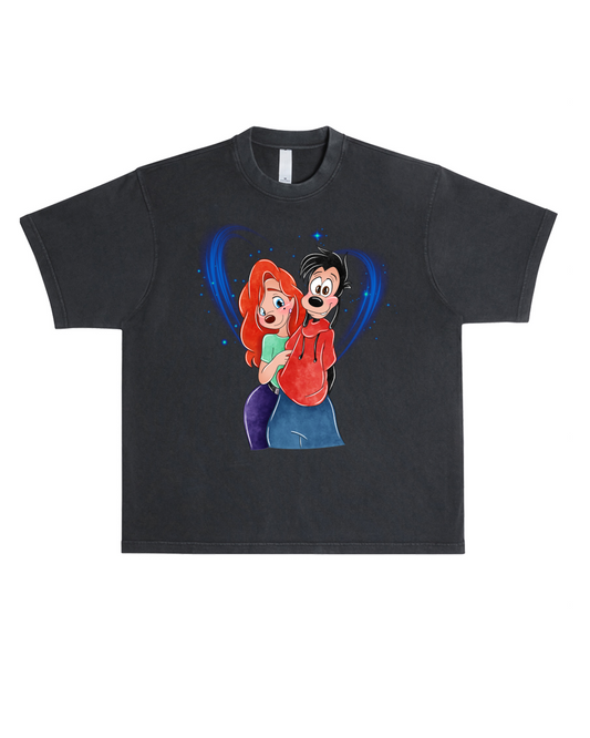 Blue Romance Boxy Oversized Tee