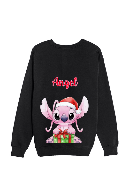 Holiday Pink Alien Crewneck
