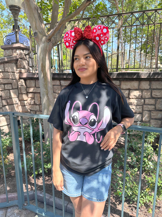 Pink Alien Oversized Boxy Tee