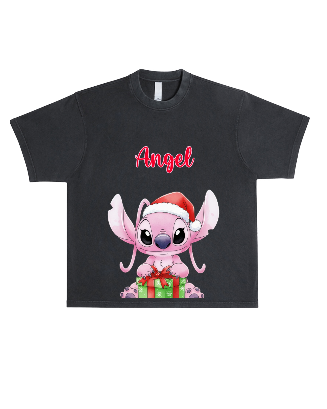 Holiday Pink Alien Boxy Oversized Tee