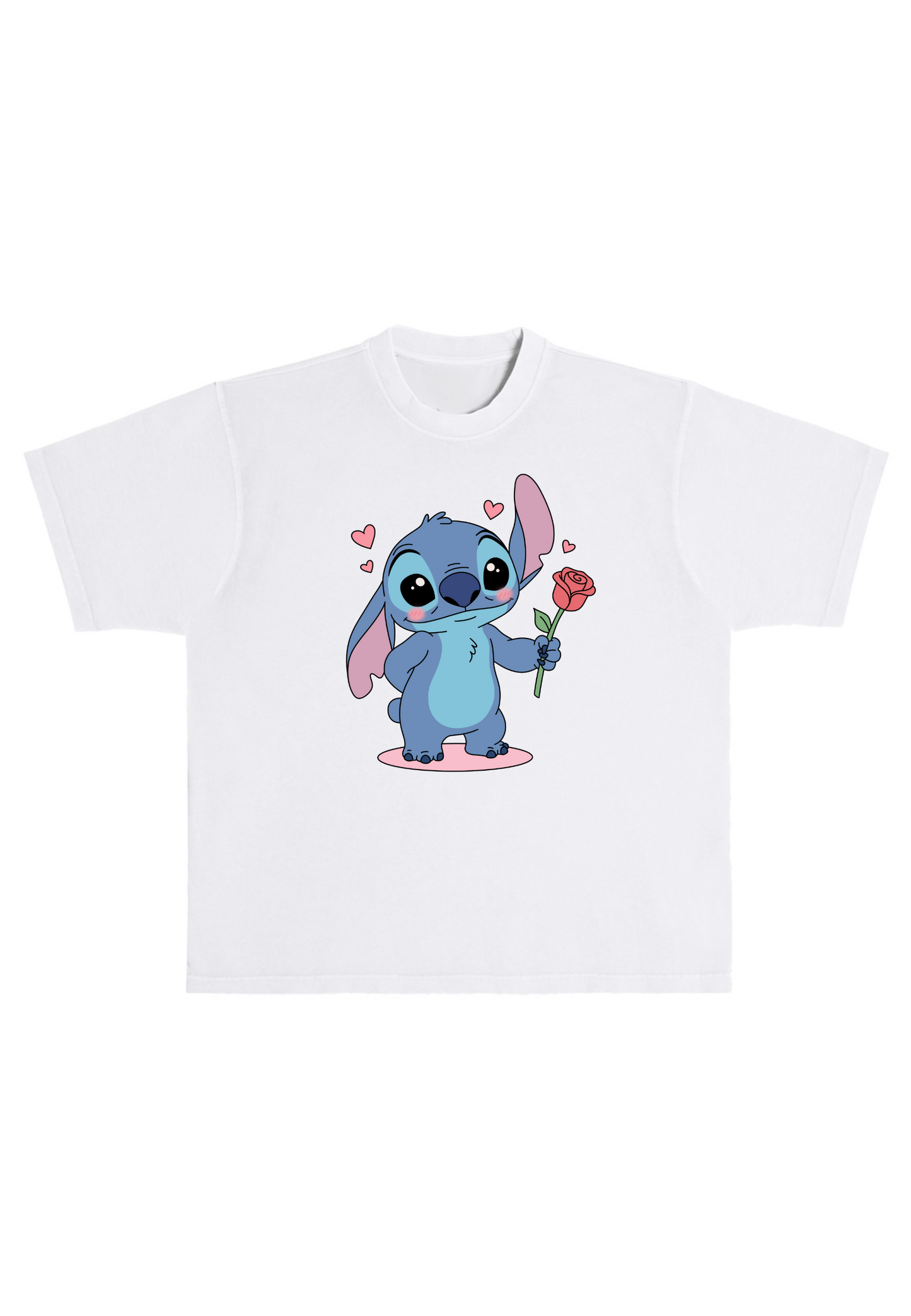 Blue Alien Love Boxy Oversized Tee