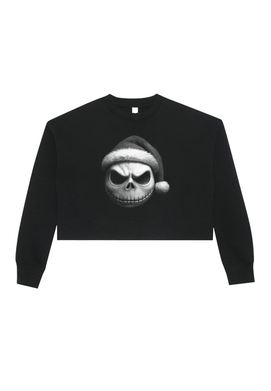 Holiday Skeleton Crop Crewneck