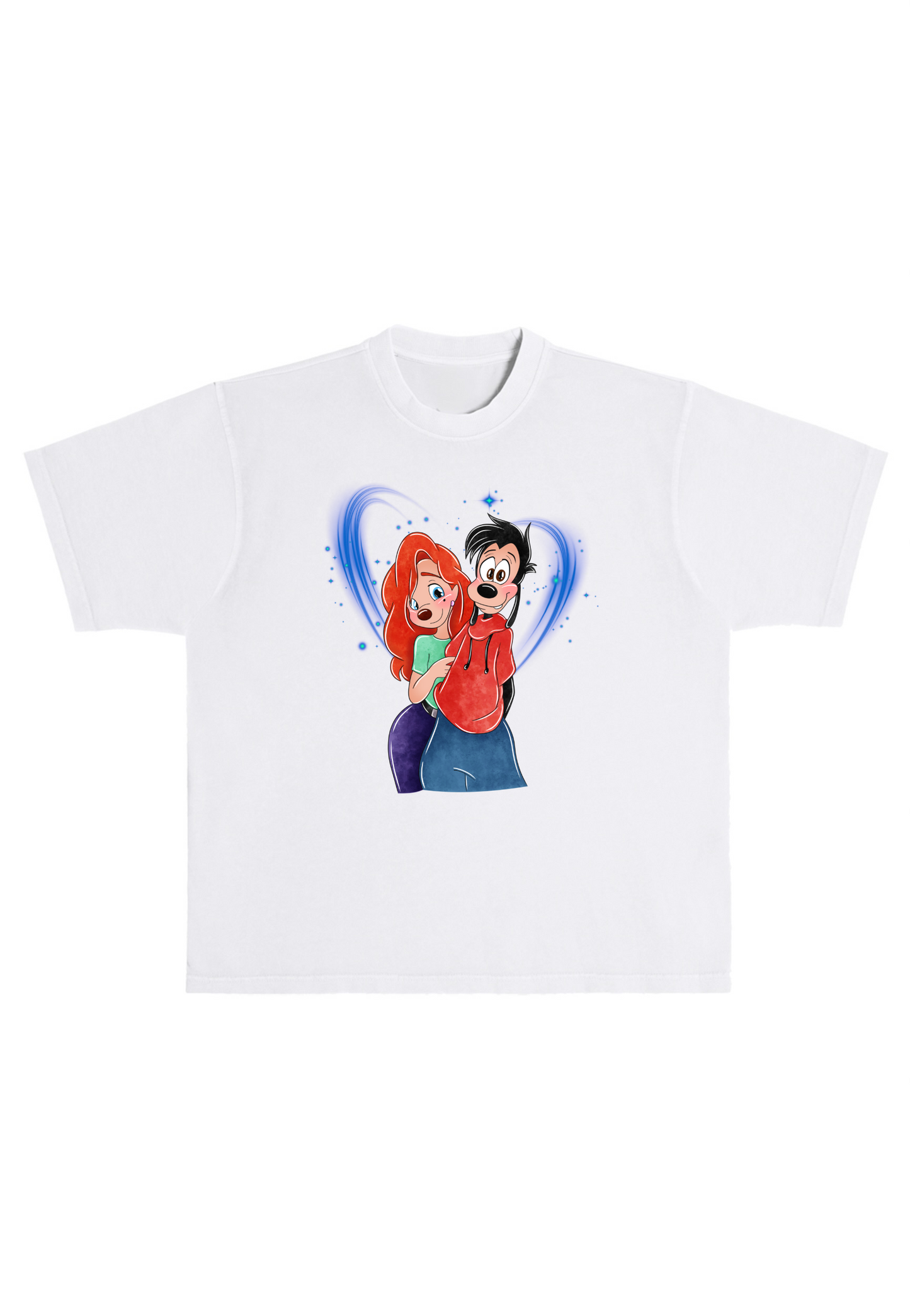 Blue Romance Boxy Oversized Tee