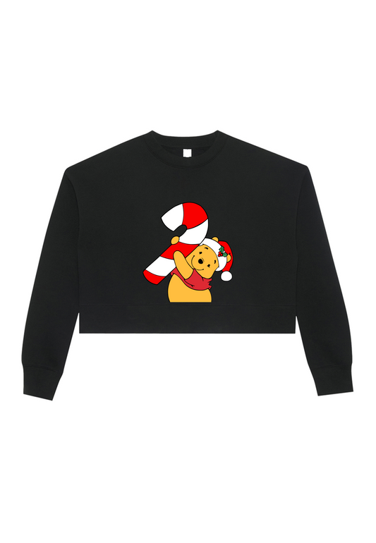 Holiday Bear Crop Crewneck
